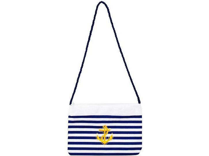 Handtasche Navy Matrosin blau/weiß