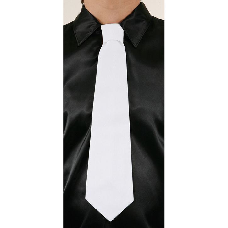 Krawatte weiß gebunden