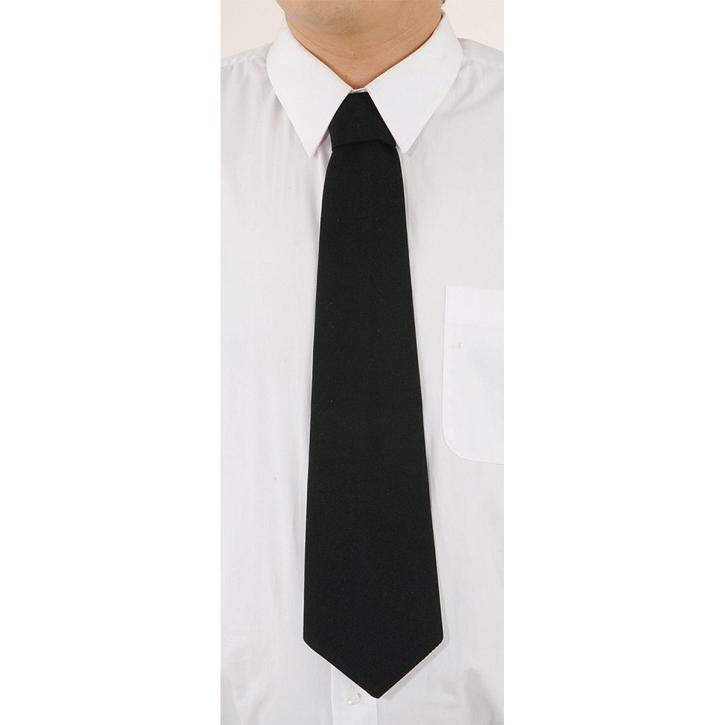 Krawatte schwarz gebunden