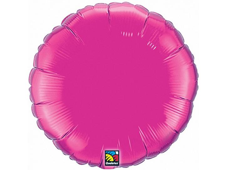 Folienballon Kreis magenta 45 cm