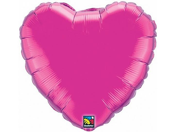 Folienballon Herz magenta 45cm