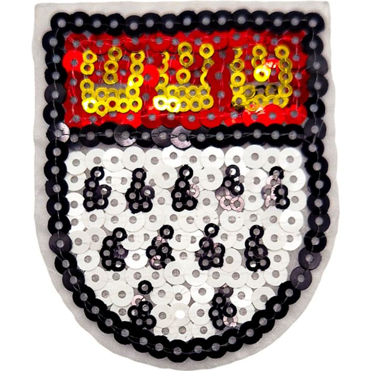 Paill.-Bügelbild  Wappen klein