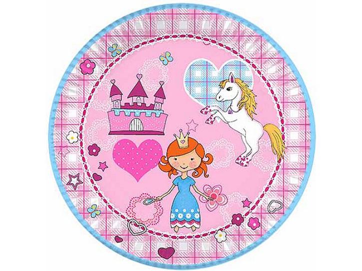 Teller Princess & Pony 10 Stück