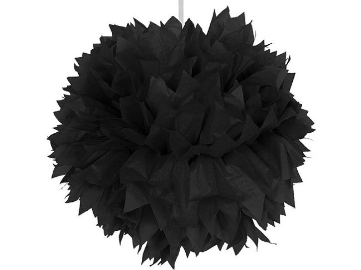 Pompon schwarz 30cm