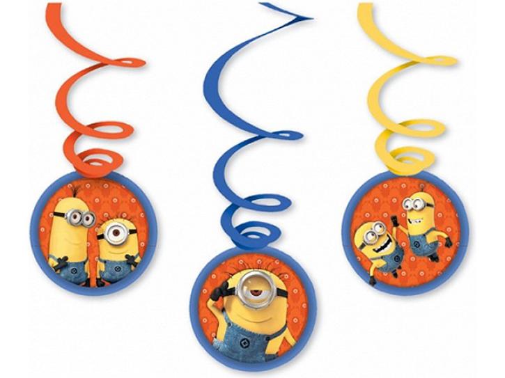 Dekospiralen Minions 6 Stk.