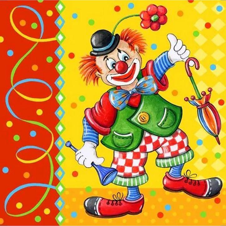 Servietten Clown 20 Stück