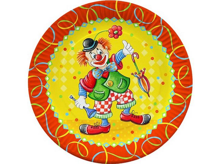 Teller Clown 10 Stück