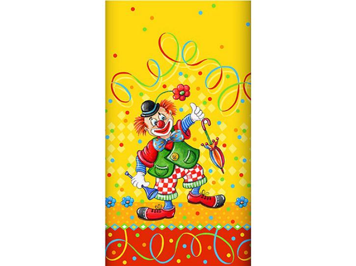 Tischdecke Clown Papir lackiert