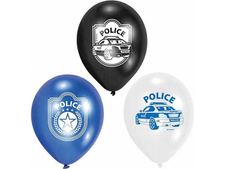 Luftballon Polizei 6 Stk.