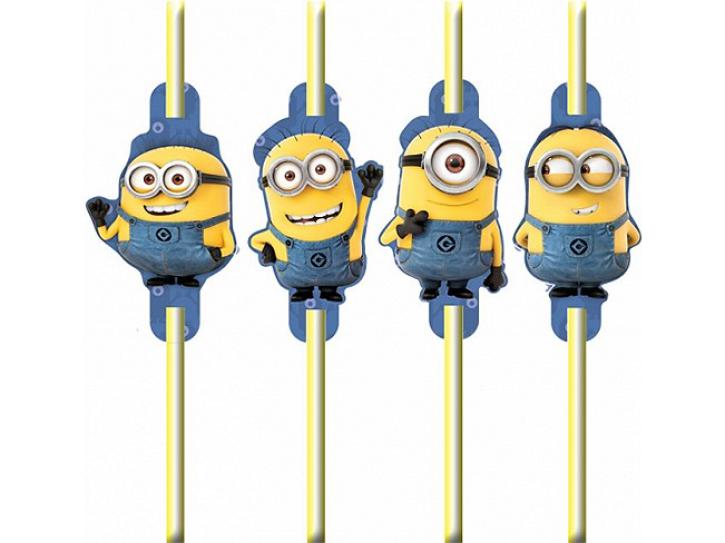 Trinkhalme Minions 8 Stk.