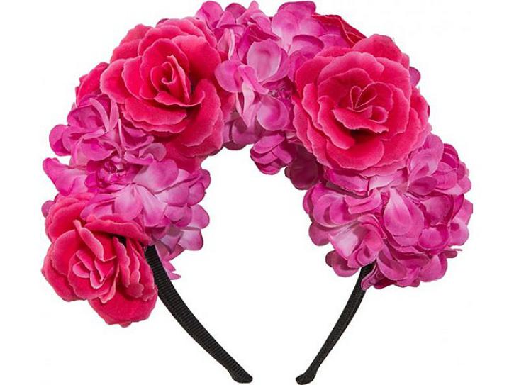 Haarreif Blumenschmuck pink