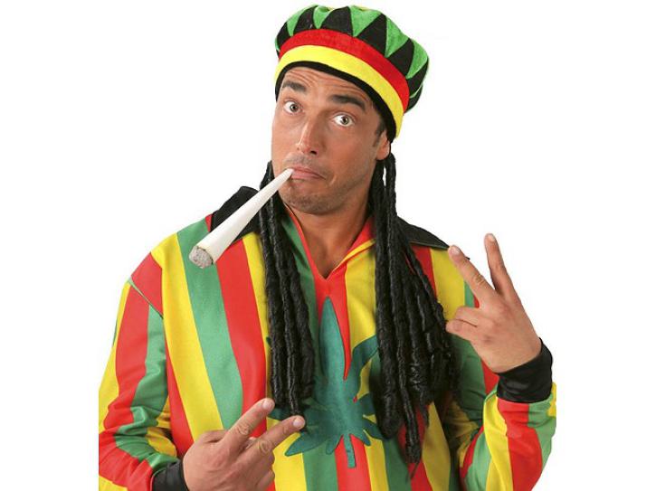 Mütze Jamaica mit Rastalocken