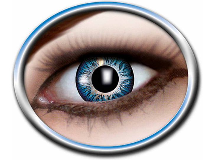 Kontaktlinsen 12 Monate Motiv dunkel blau