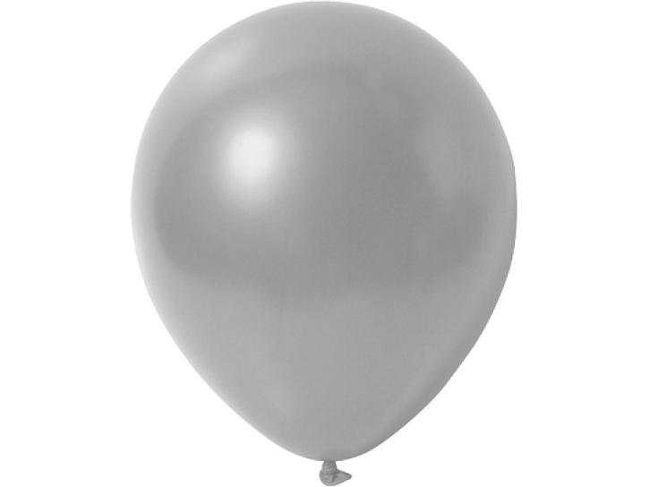 Luftballon metallic silber 100 Stk.