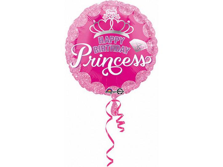Folienballon Happy Birthday Princess