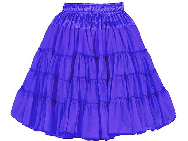 Petticoat blau 2-lagig Einheitsgröße