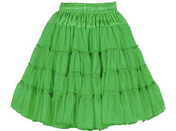 Petticoat grün 2-lagig Einheitsgröße