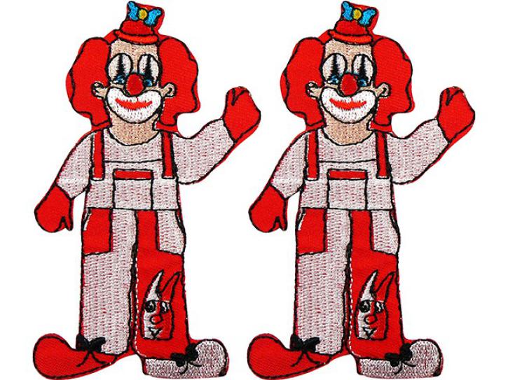 Bügelbild Clown mittel 2 Stk.