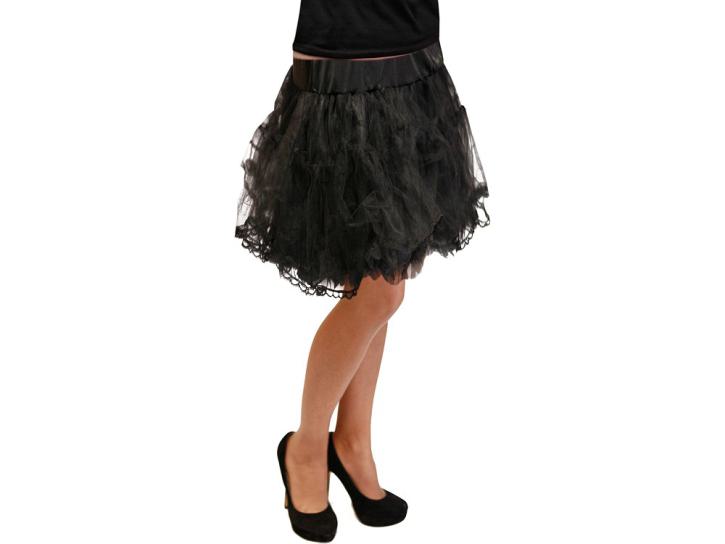 Petticoat lang schwarz