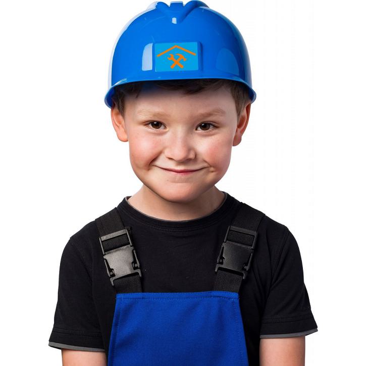 Bauhelm blau für Kinder