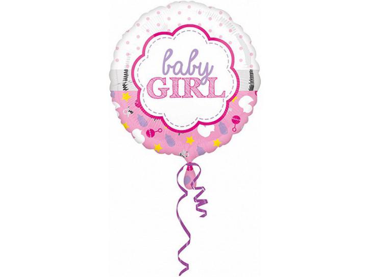 Folienballon Baby Girl 45 cm