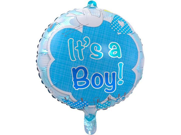 Folienballon It´s a Boy blau