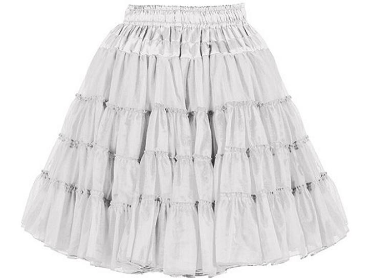 Petticoat weiß 2-lagig Einheitsgröße
