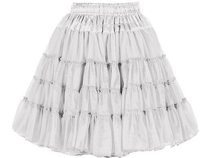 Petticoat weiß 2-lagig Einheitsgröße