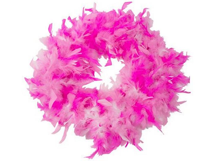 Federboa rosa-pink-weiß 180 cm