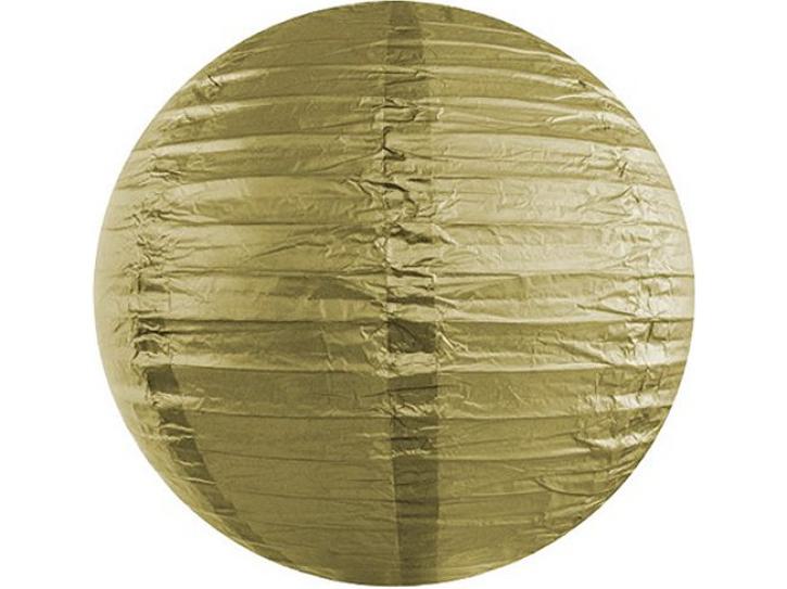 Lampion Papierlaterne  gold 25cm