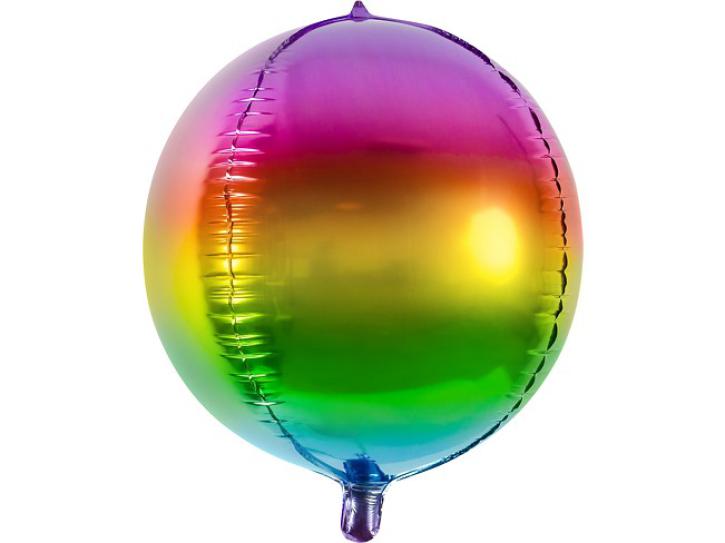 Folienballon Ball Regenbogen 40 cm