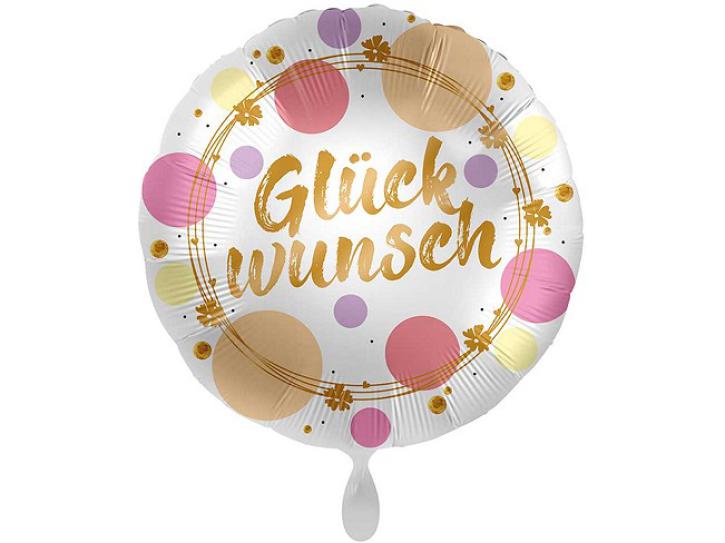 Folienballon Shiny Dots Glückwunsch