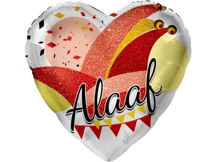 Folienballon Herz Alaaf 45 cm