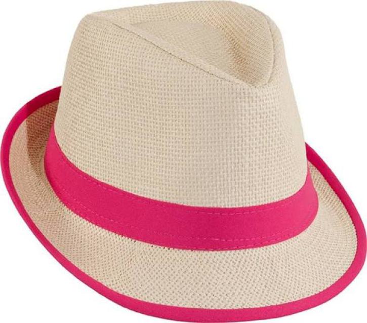 Hut Jazz natur neonpink