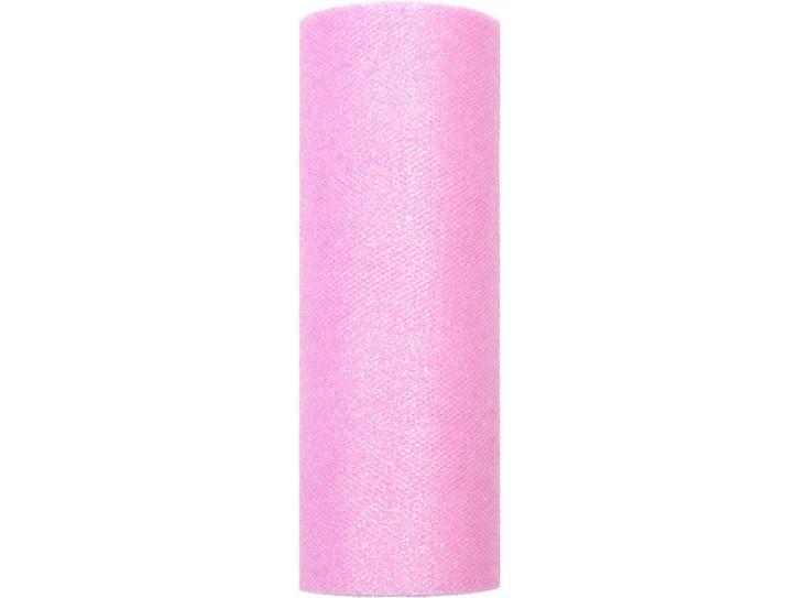 Tüll Tischläufer Glitter rosa