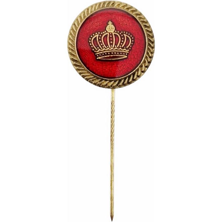 Anstecknadel Krone rot