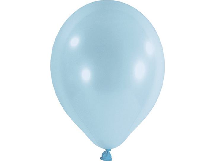 Luftballon metallic hellblau 20 Stk.