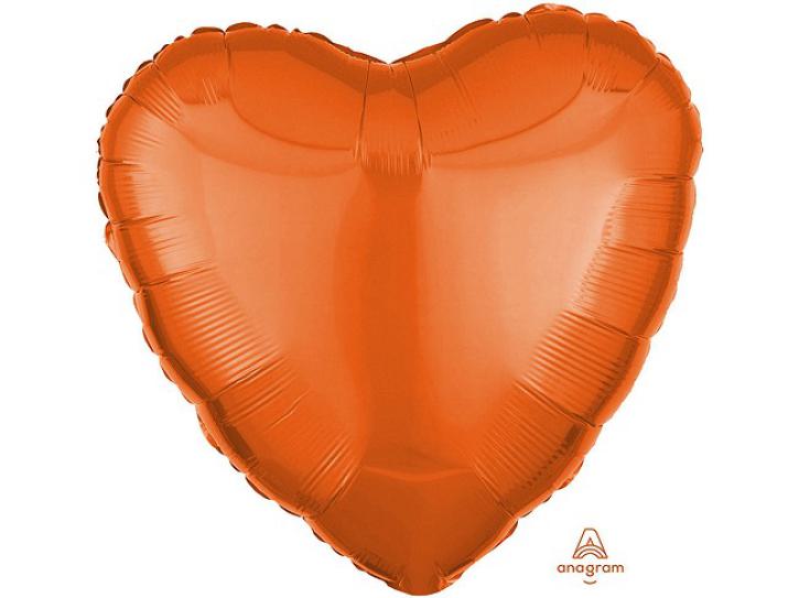 Folienballon Herz orange 45cm