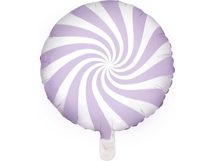 Folienballon Candy Swirl flieder/weiß