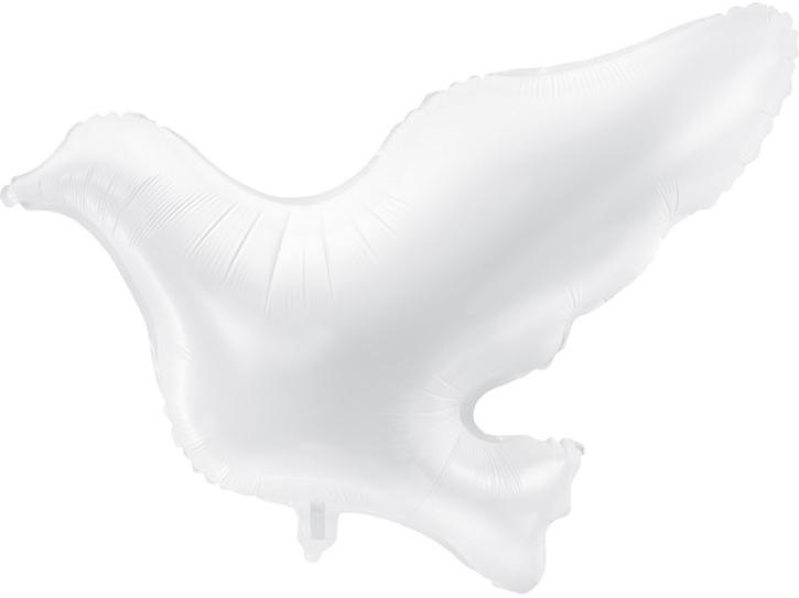 Folienballon Taube weiß