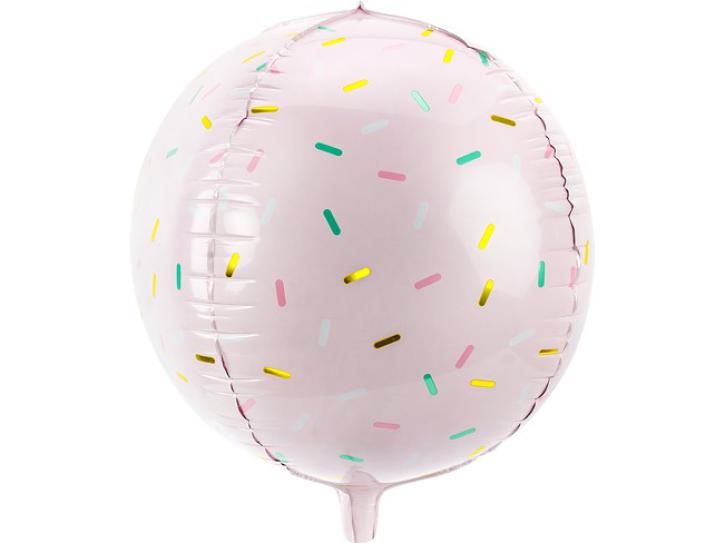 Folienballon Ball hellrosa Sprinkle