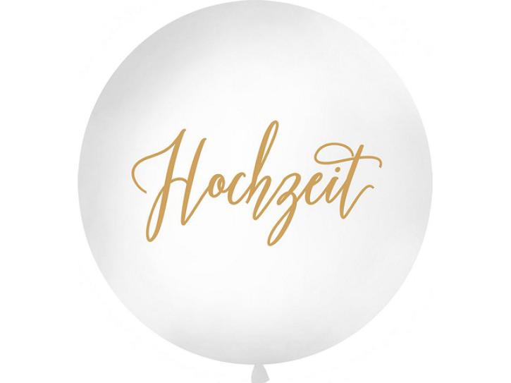 Latexballon weiß Hochzeit 1m