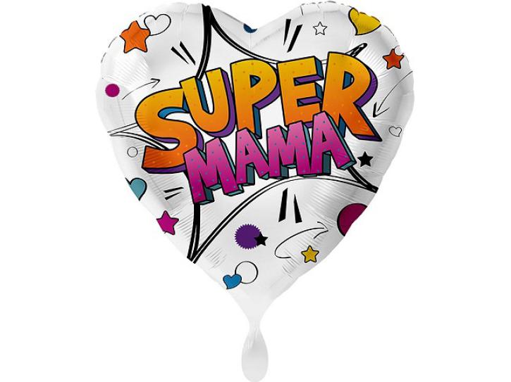 Folienballon Super Mama 43 cm