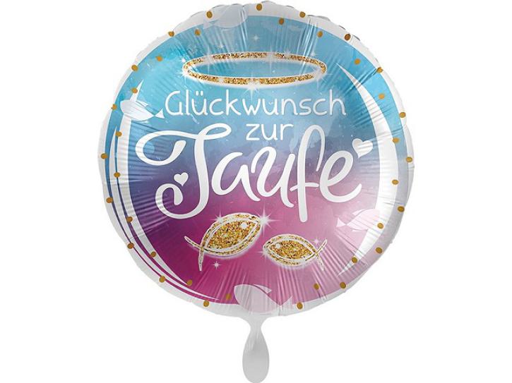 Folienballon Taufe Glückwunsch 43 cm