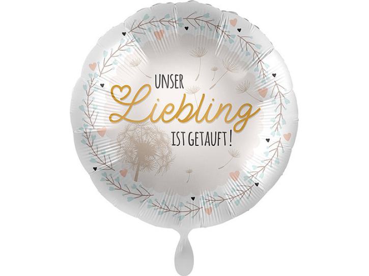 Folienballon Taufe Liebling 71 cm