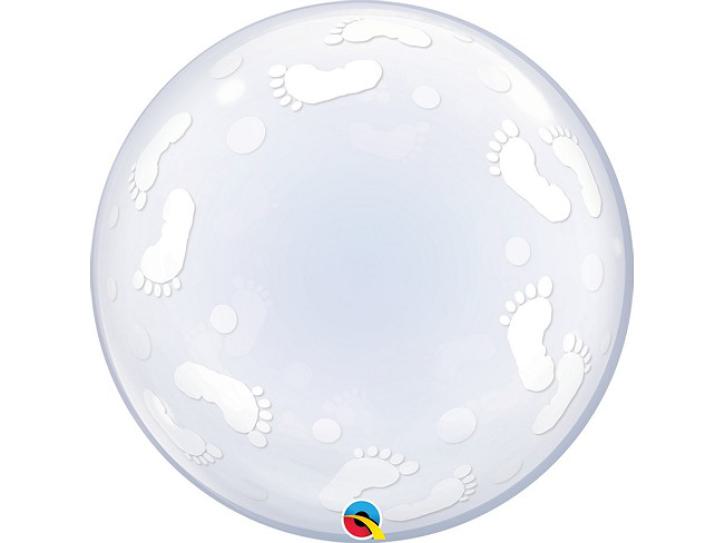 Ballon Bubble Transparent mit Füsschen 24