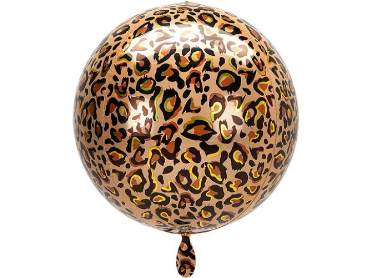 Folienballon Orbz  Leopard 16