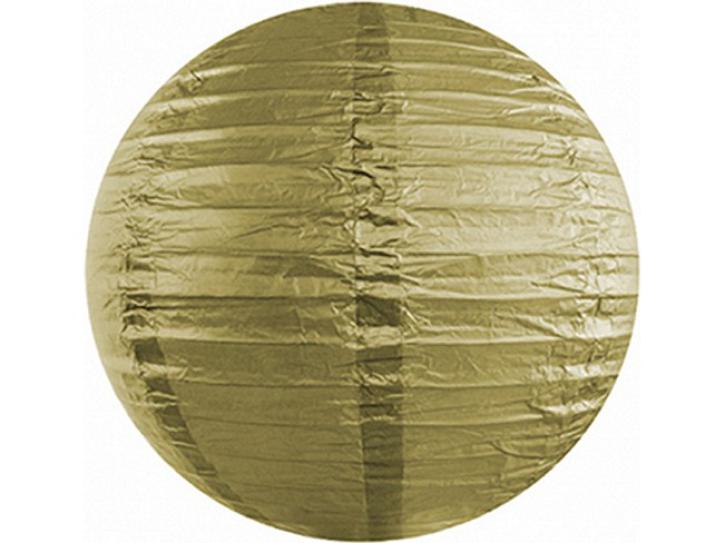 Lampion Papierlaterne gold 35cm