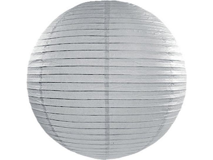 Lampion Papierlaterne grau-silber 35cm