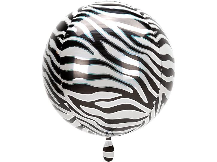 Folienballon Orbz Zebra 16